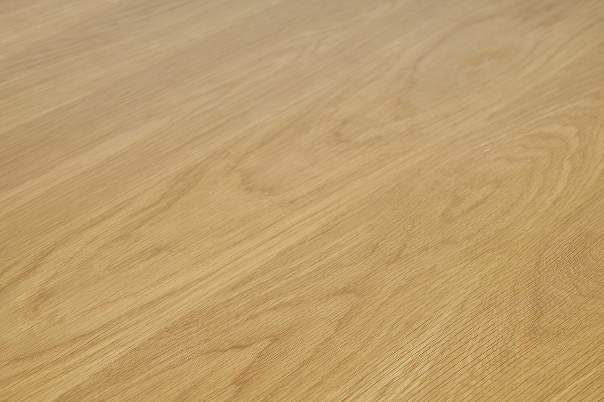Escritorio de diseo con almacenamiento 2 cajones madera clara hevea L120 cm BROOK