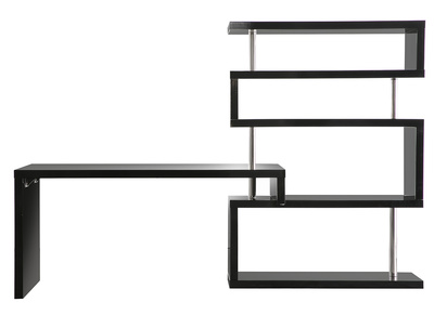 Escritorio de dise&ntilde;o lacado negro T-MAX