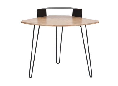 Escritorio de esquina moderno metal y fresno QUARTER