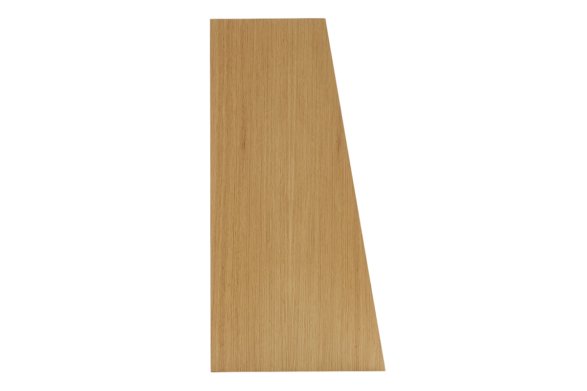 Escritorio de pared vintage de roble con cajonera 78 cm GABIN