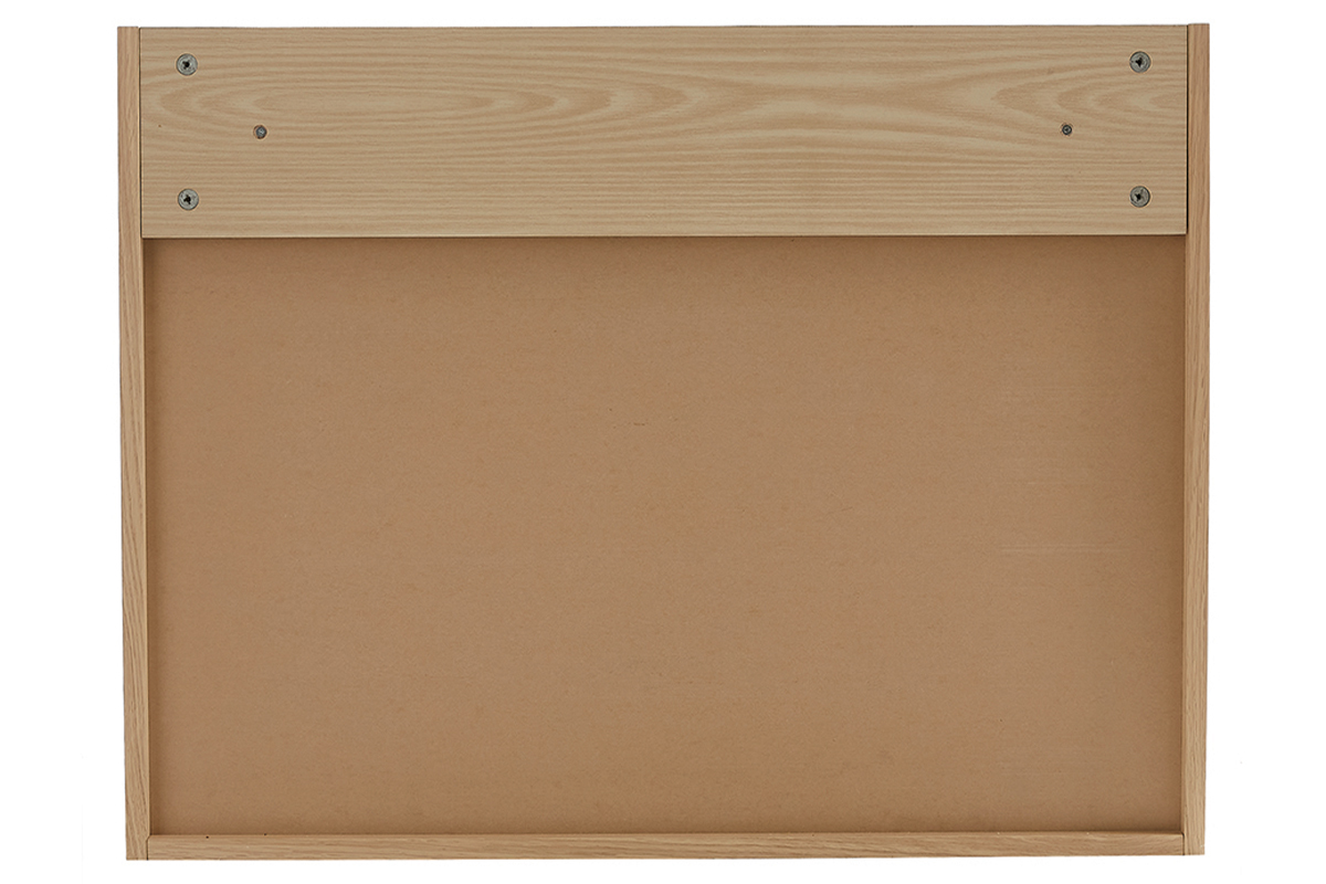 Escritorio de pared vintage de roble con cajonera 78 cm GABIN
