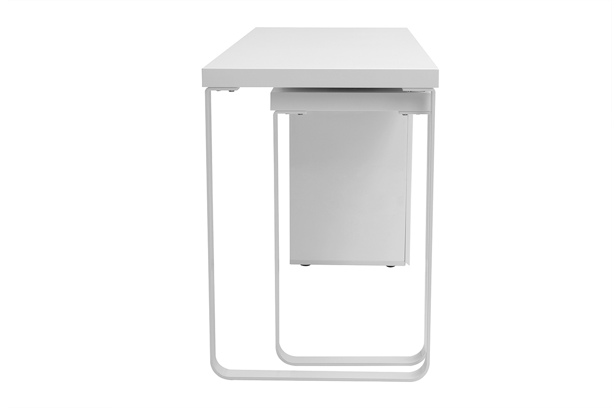 Escritorio diseo amovible blanco brillante VOXY