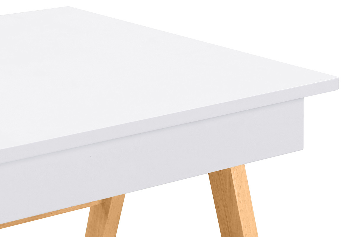 Escritorio diseo blanco y madera BROOK