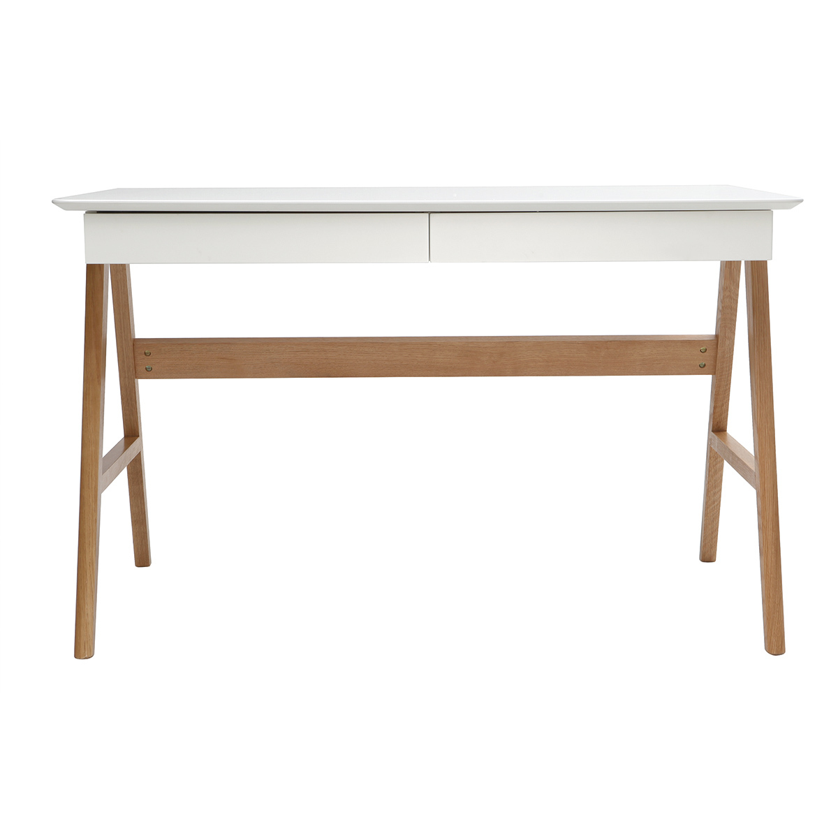 Escritorio diseño blanco y madera BROOK