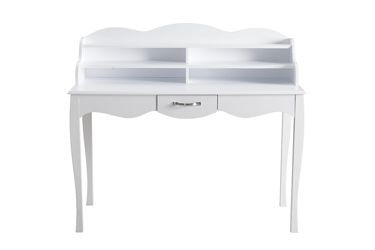 Escritorio diseo lacado blanco MARGOT
