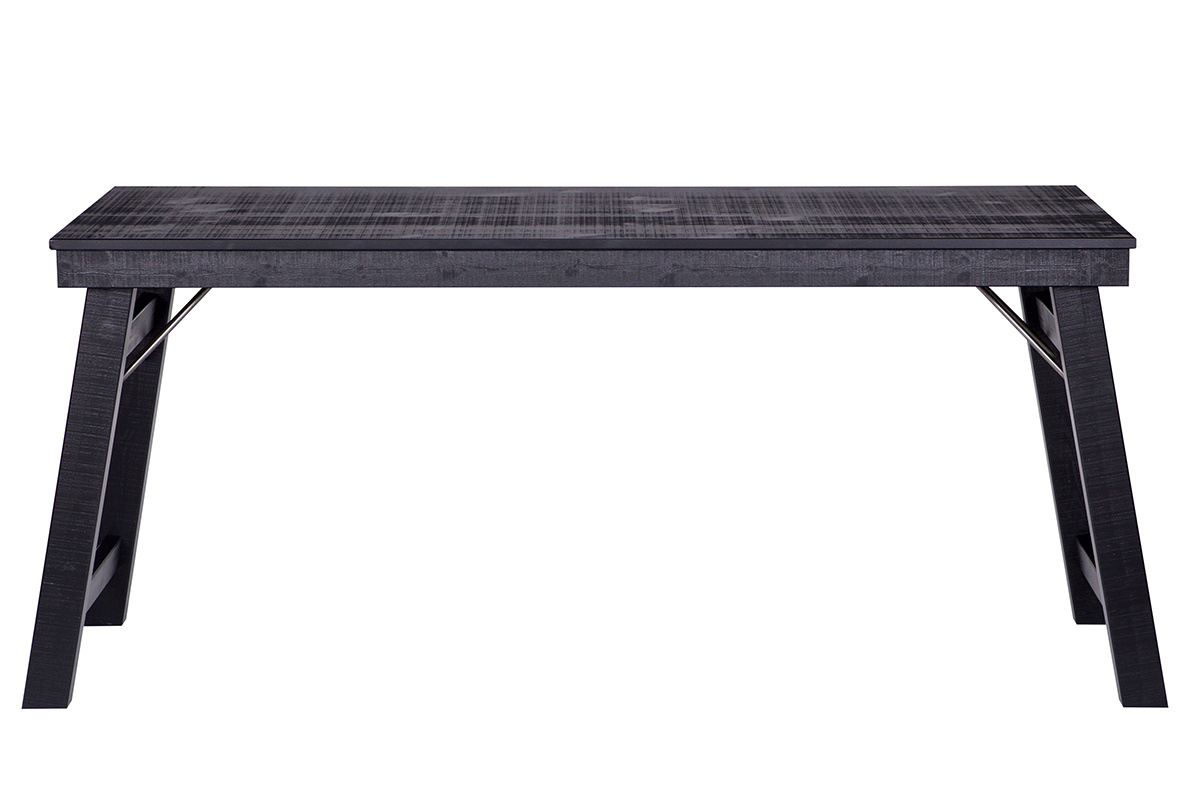 Escritorio dise�o madera bruta negro L174 STUDY