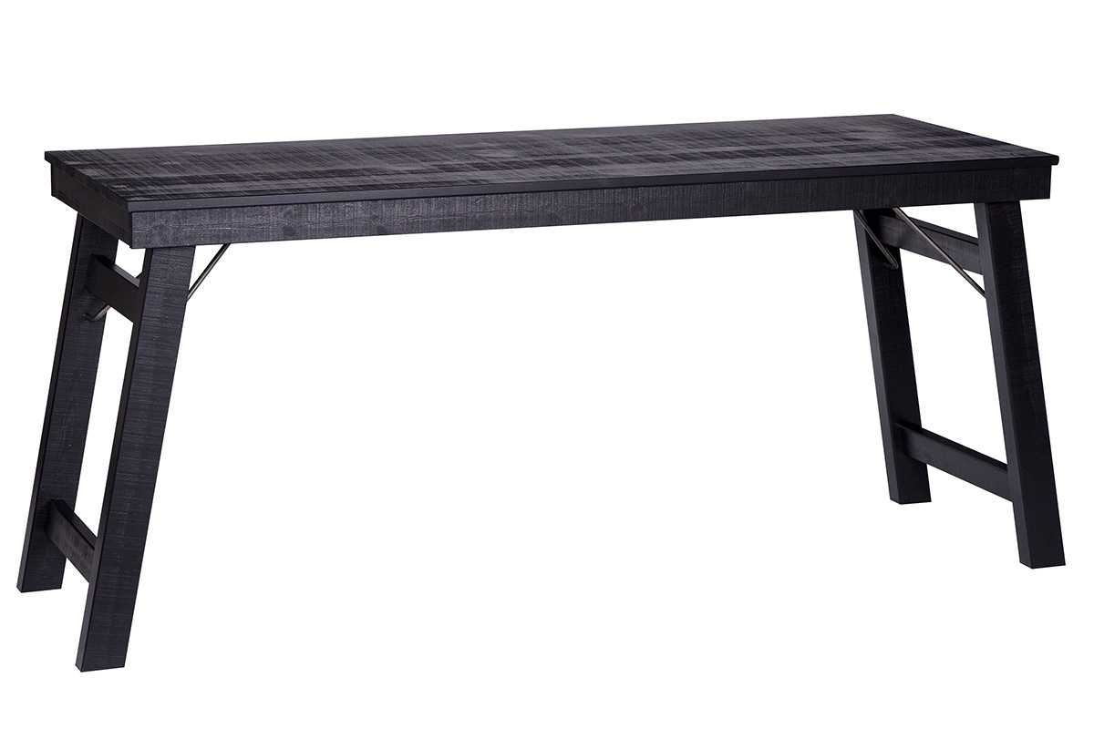 Escritorio dise�o madera bruta negro L174 STUDY