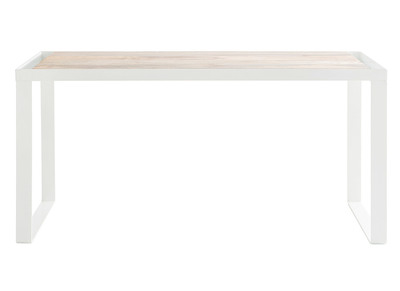 Escritorio mango y metal blanco L150 cm PUKKA