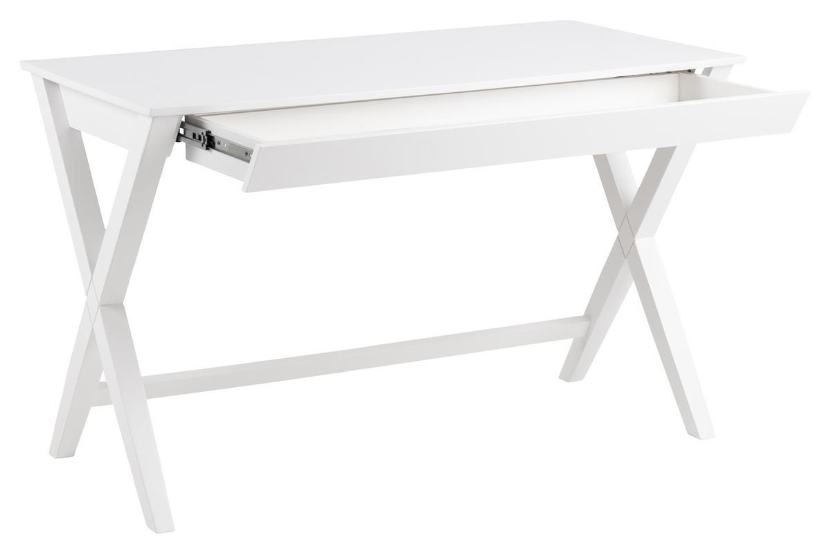 Escritorio moderno blanco con cajn L120 cm VICE