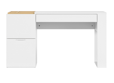 Escritorio moderno con estantes blanco y madera 142&nbsp;cm OCTAVE
