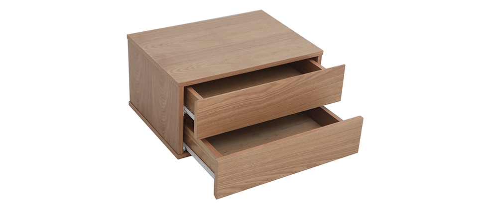 Escritorio moderno modular con almacenaje 2 cajones amovible madera MAX
