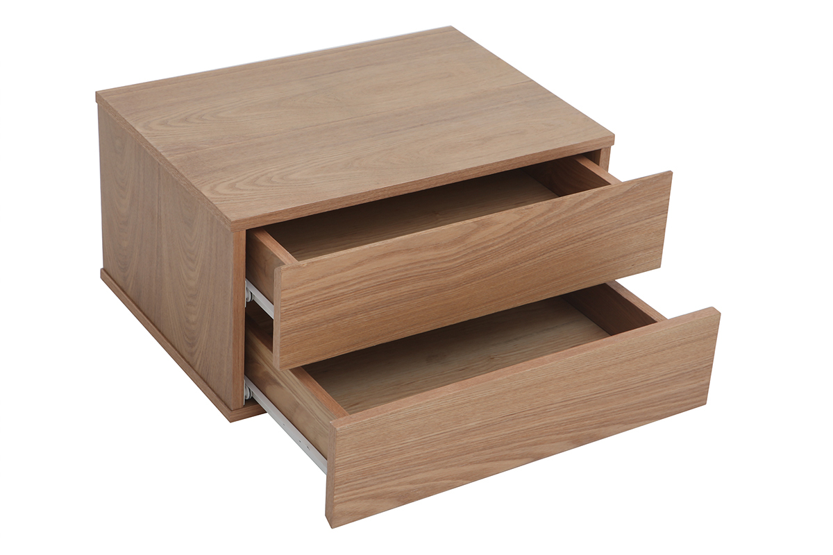 Escritorio moderno modular con almacenaje 2 cajones amovible madera MAX