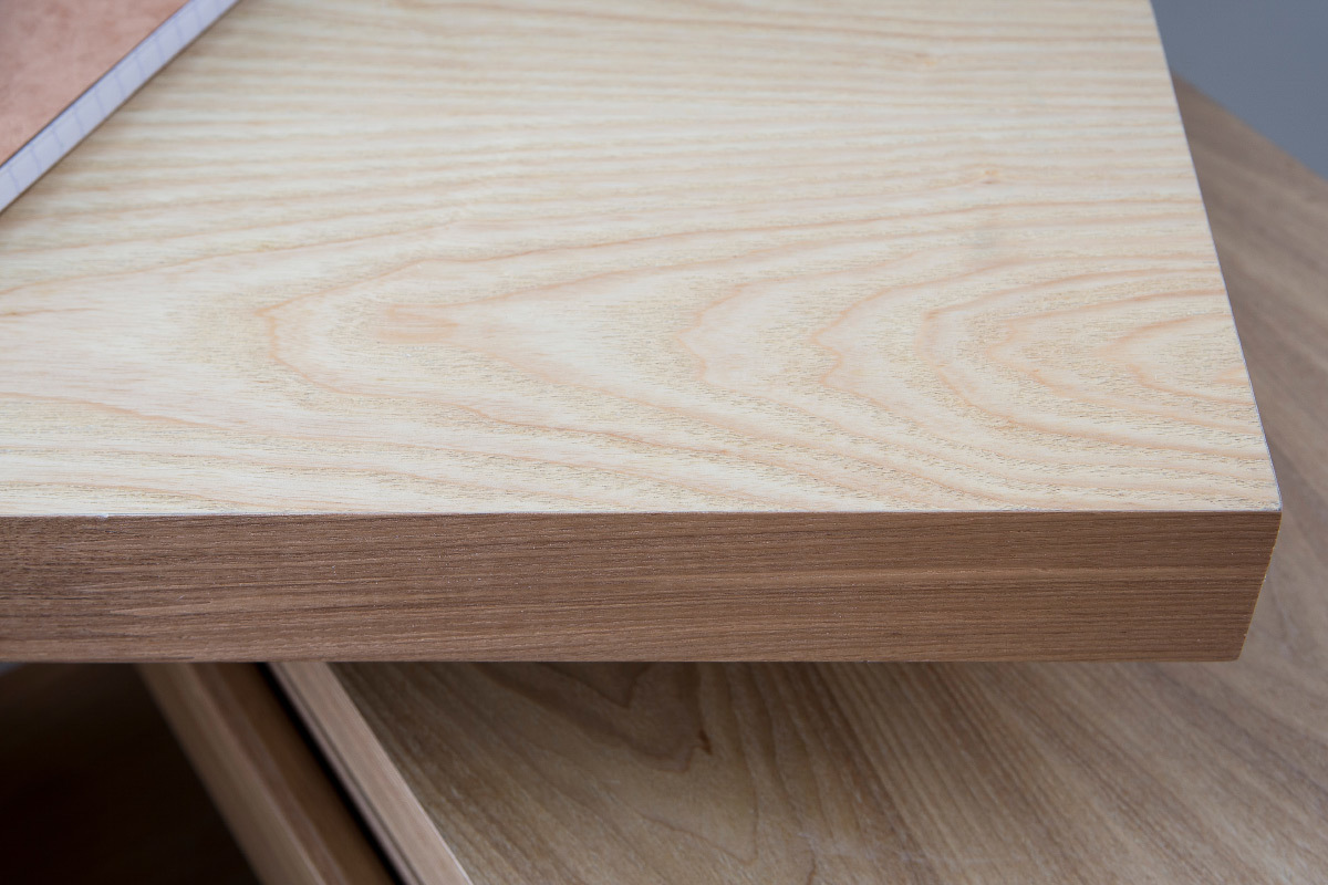 Escritorio moderno modular con almacenaje 2 cajones amovible madera MAX