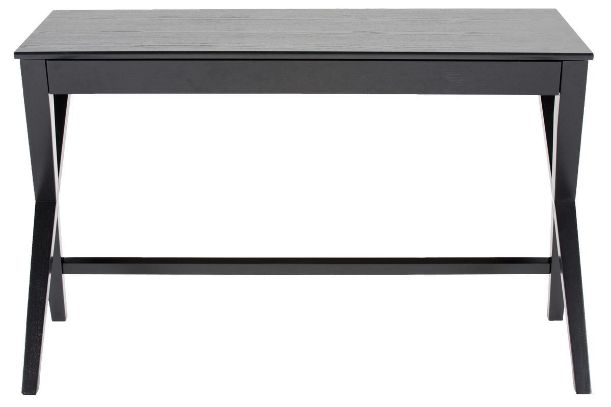 Escritorio moderno negro con cajn L120 cm VICE
