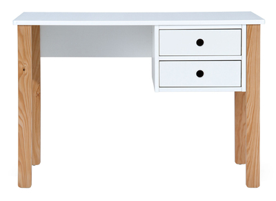 Escritorio nórdico infantil blanco y madera PITI - Escritorio nórdico infantil blanco y madera PITI