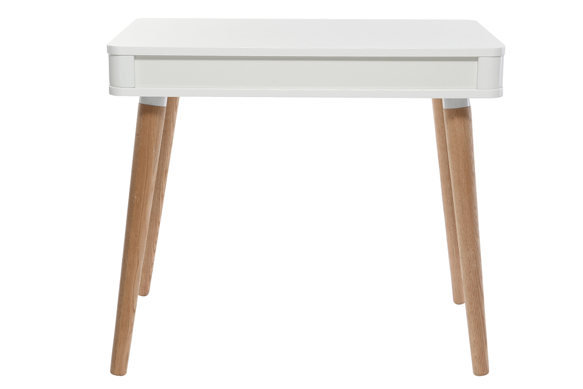 Escritorio nrdico infantil blanco y madera TOTEM