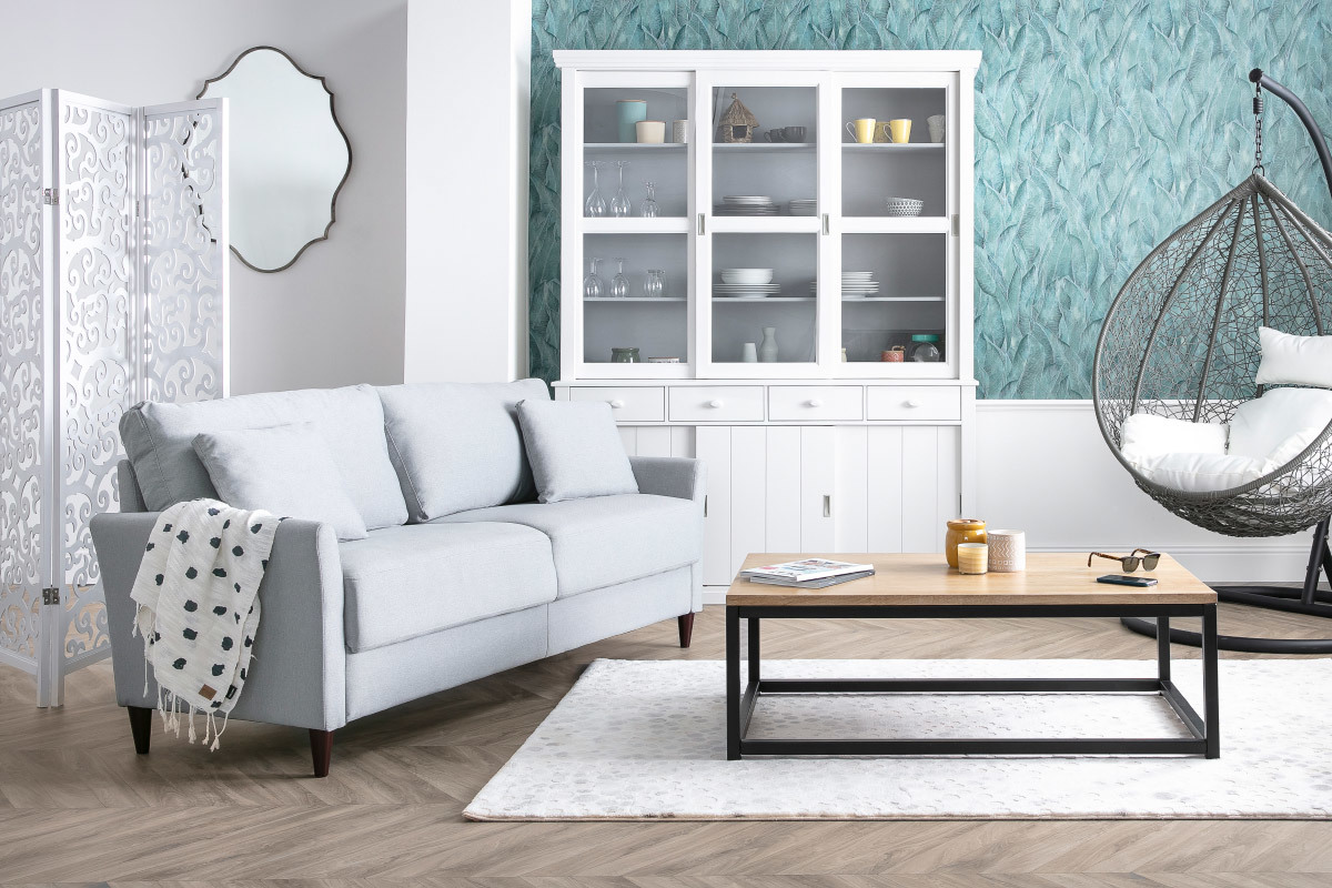 Espejo lat�n plateado 70x94cm MAJORELLE