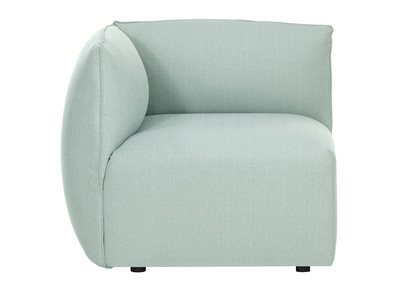 Esquina de sof&aacute; moderno tejido azul claro MODULO