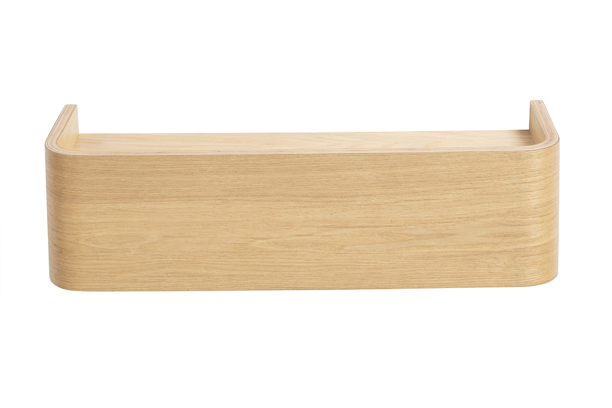 Estante de pared acabado en madera de fresno L40 cm HOPE