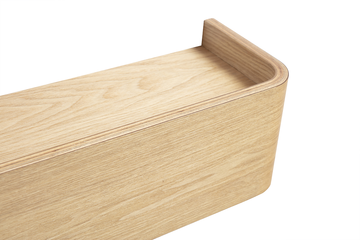 Estante de pared acabado en madera de fresno L48 cm HOPE