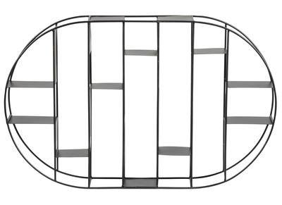 Estantería de pared en metal negro OXO - Estantería de pared en metal negro OXO