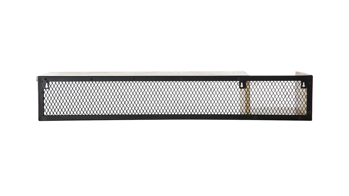 Estantera de pared industrial mango y metal 90 cm RACK