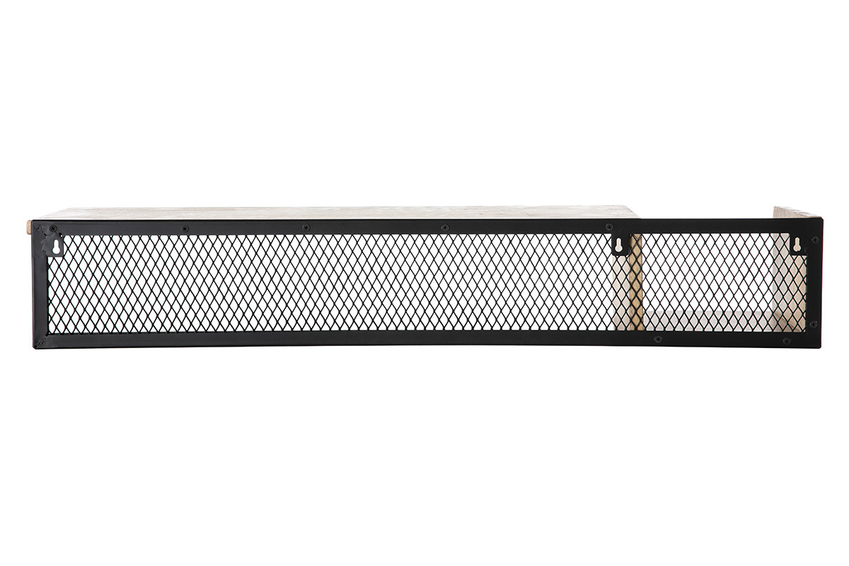 Estantera de pared industrial mango y metal 90 cm RACK