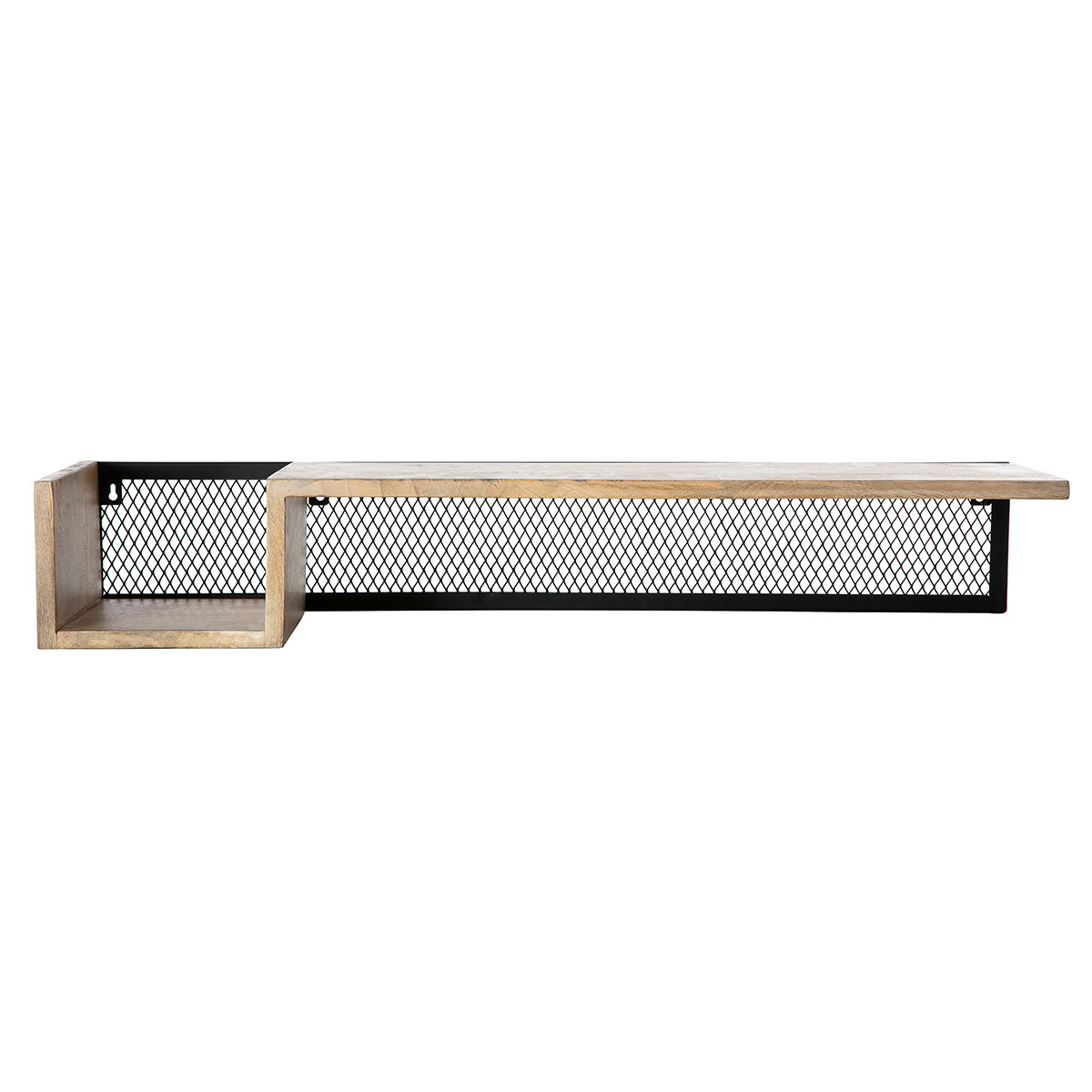 Estantería de pared industrial mango y metal 90 cm RACK