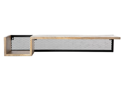 Estantería de pared industrial mango y metal 90 cm RACK