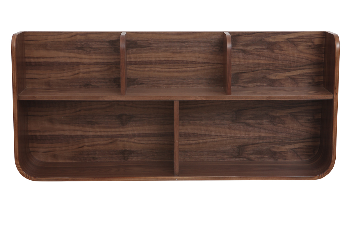 Estantera de pared madera nogal HALLEN