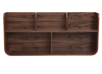 Estanter&iacute;a de pared madera nogal HALLEN