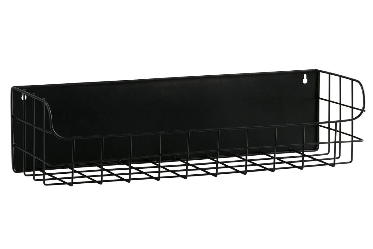 Estantera de pared metal negro 50cm MANUFACTURE