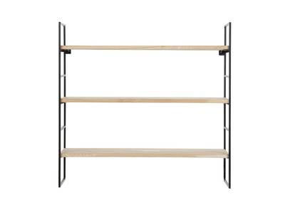 Estantería de pared metal y madera 70cm SCALE - Estantería de pared metal y madera 70cm SCALE
