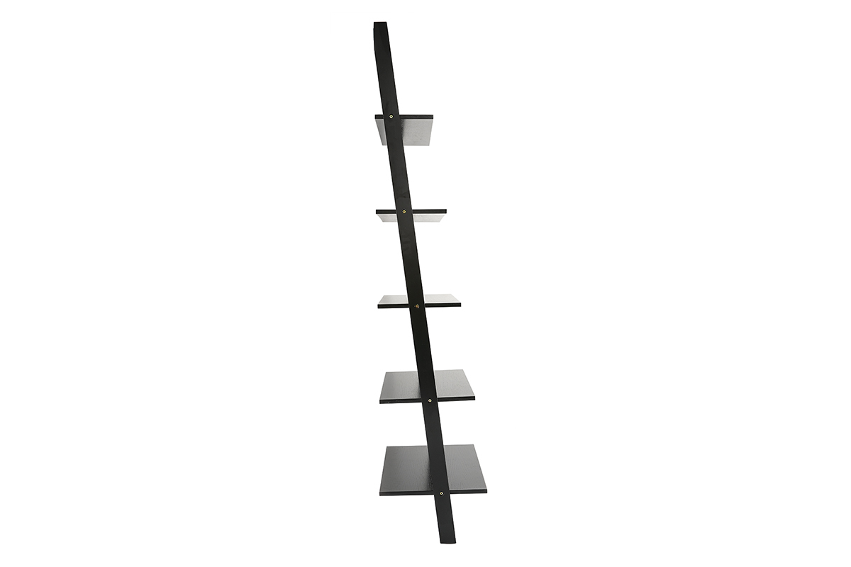 Estantera escalera en madera color negro CAMINO