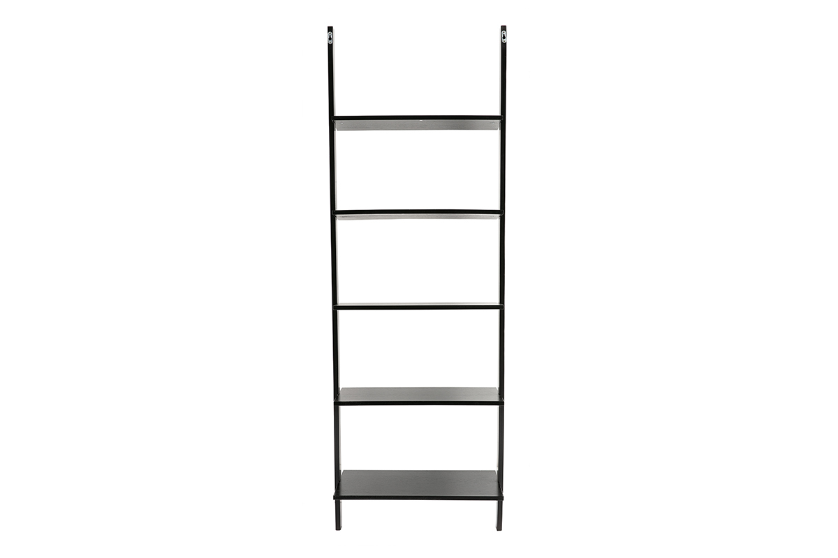 Estantera escalera en madera color negro CAMINO