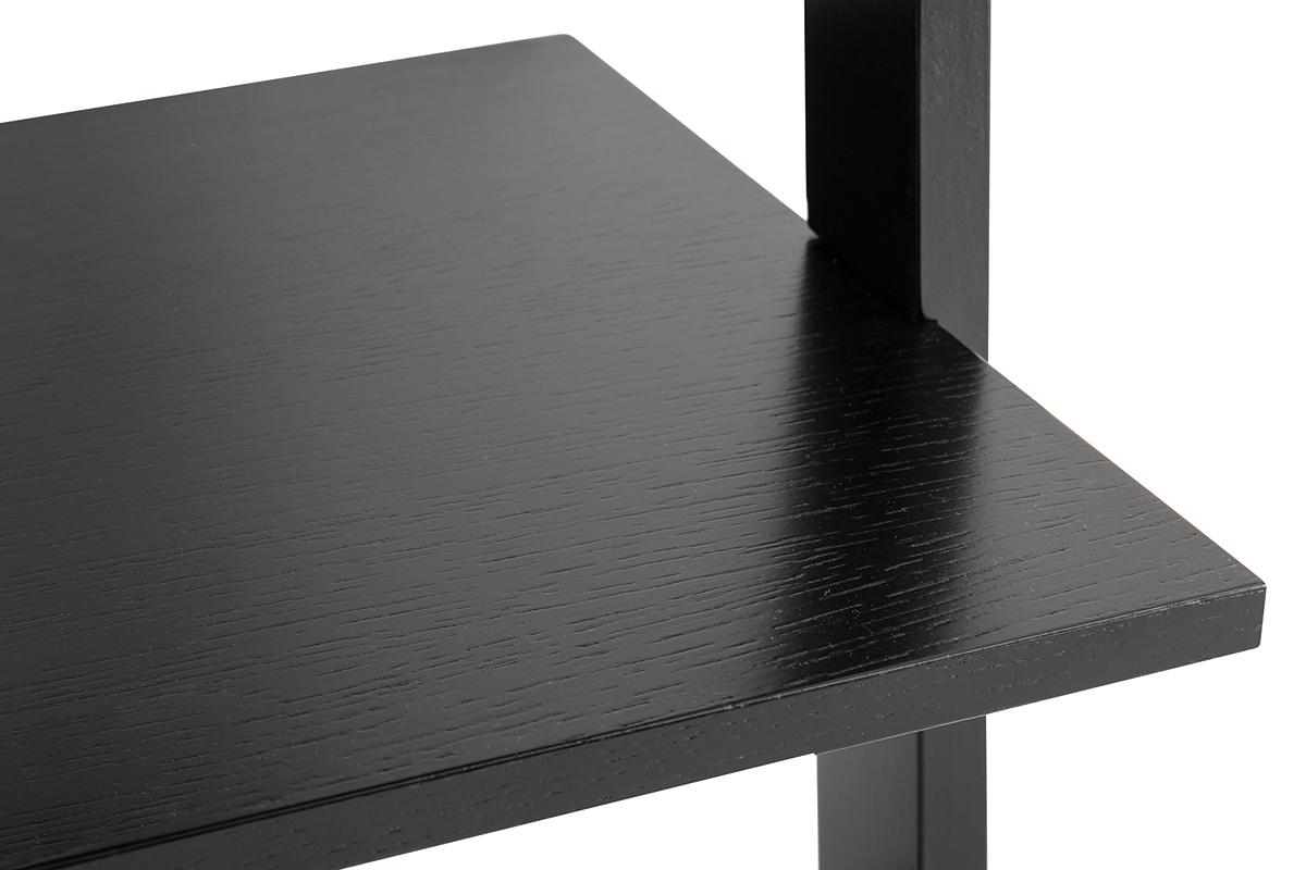 Estantera escalera en madera color negro CAMINO