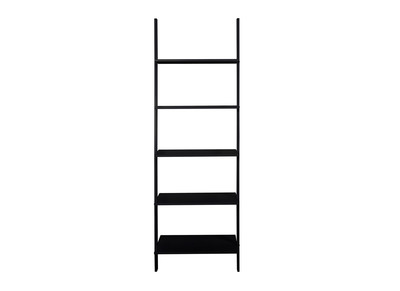 Estantería escalera en madera color negro CAMINO - Estantería escalera en madera color negro CAMINO