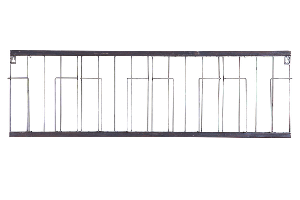 Estantera horizontal negro 104x32cm FACTORY