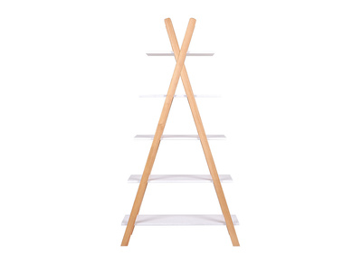 Estanter&iacute;a madera clara y blanca estilo n&oacute;rdico APACHE