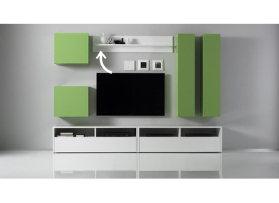 Estanter&iacute;a mural COLORED Blanca