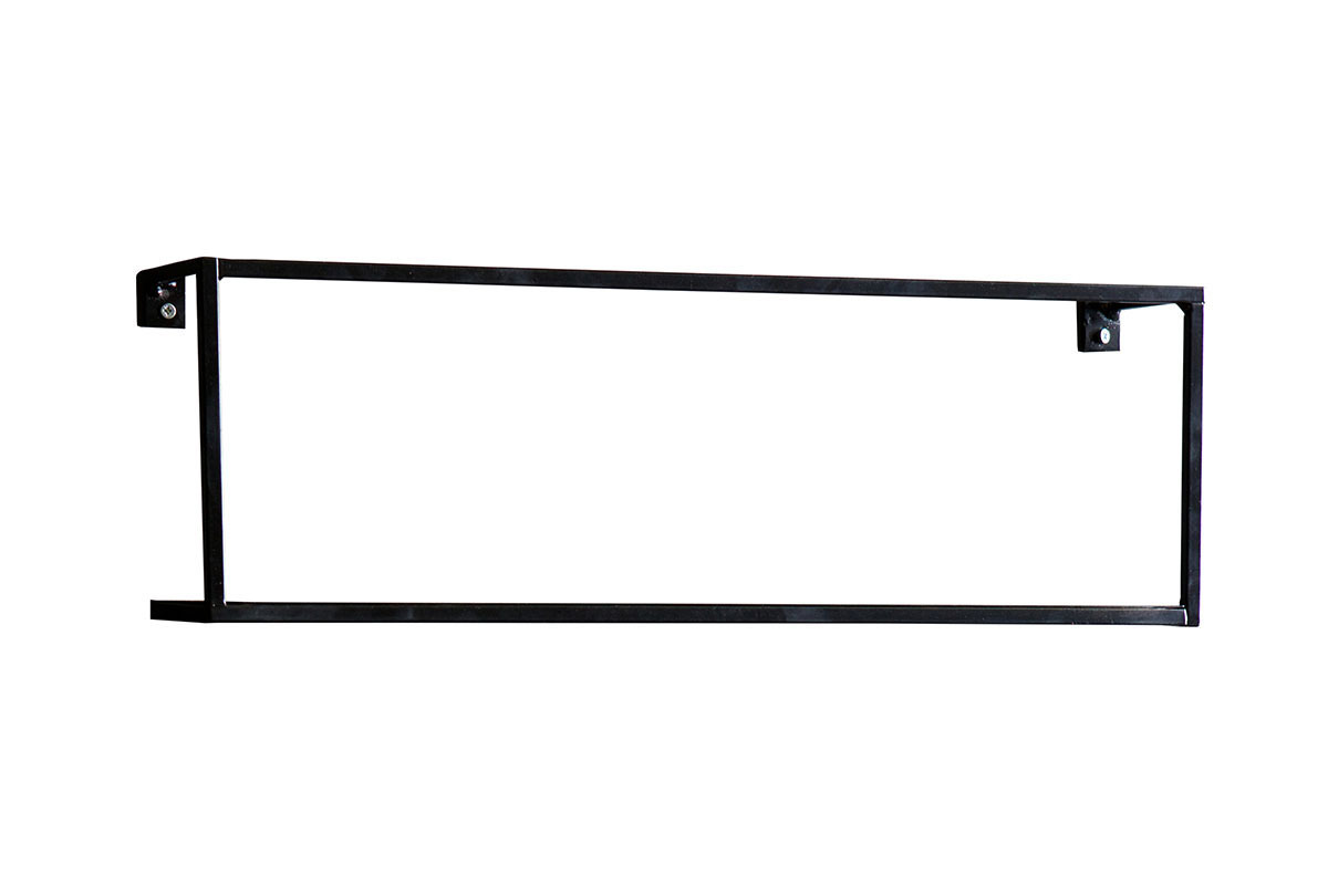 Estantera mural metal negro 50cm HOOD