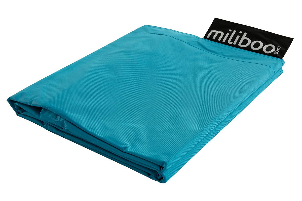 Funda de puff gigante azul turquesa BIG MILIBAG