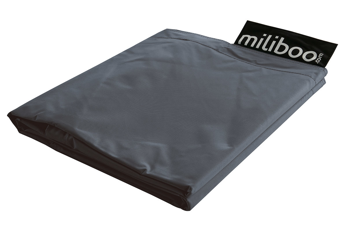 Funda de puff gigante gris BIG MILIBAG