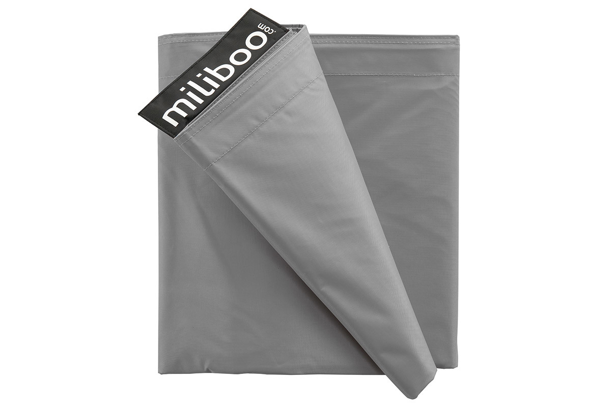 Funda de puff gigante gris BIG MILIBAG