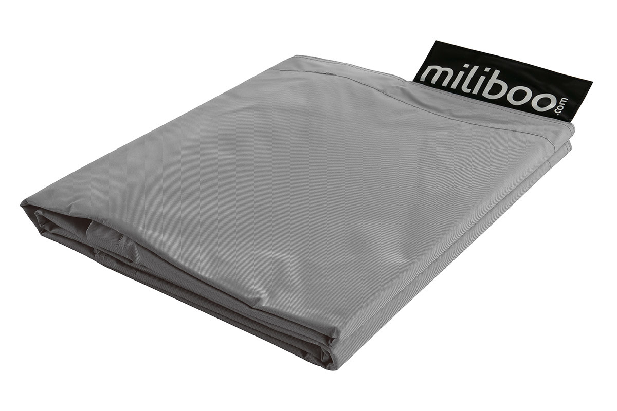 Funda de puff gigante gris BIG MILIBAG