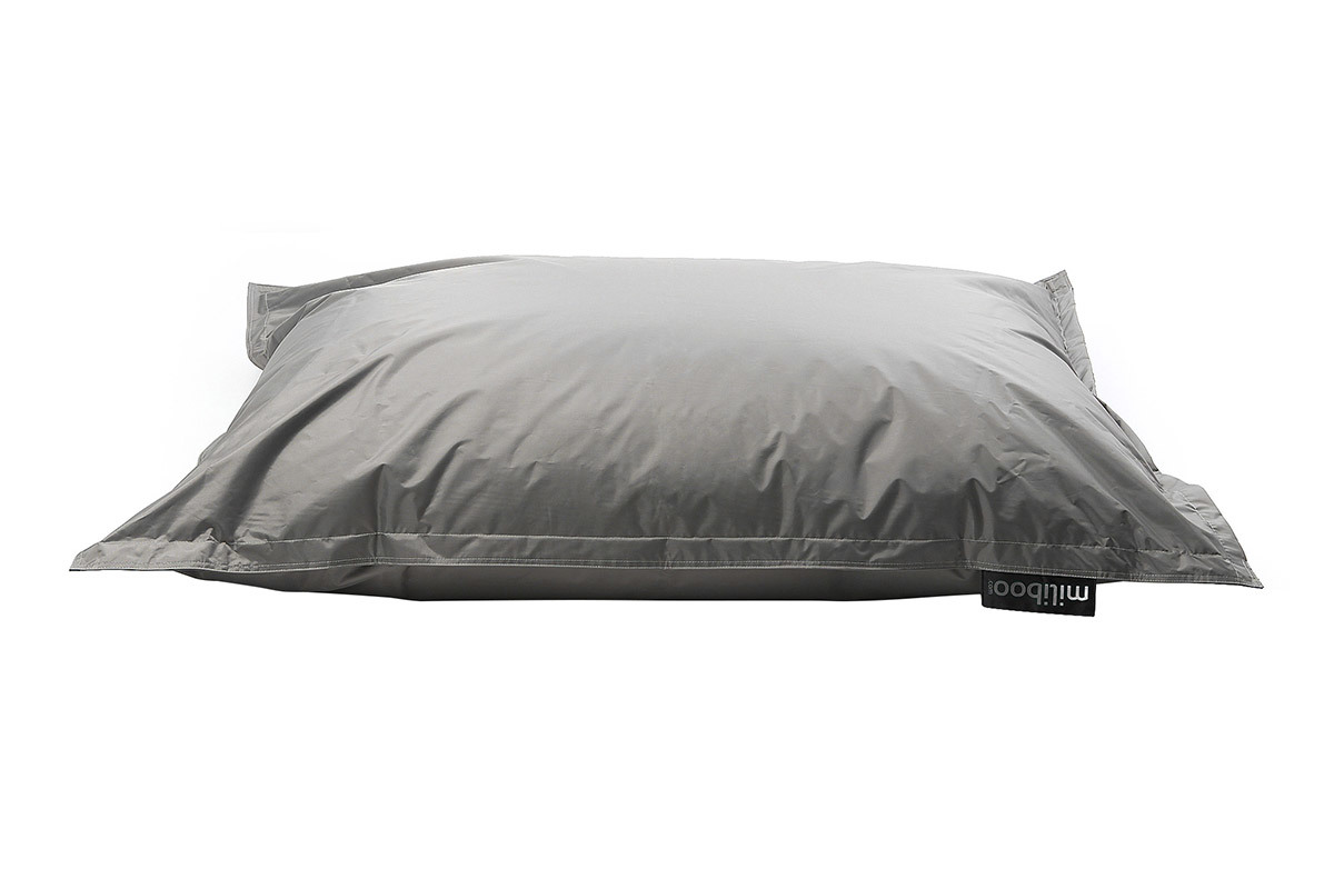 Funda de puff gigante gris BIG MILIBAG