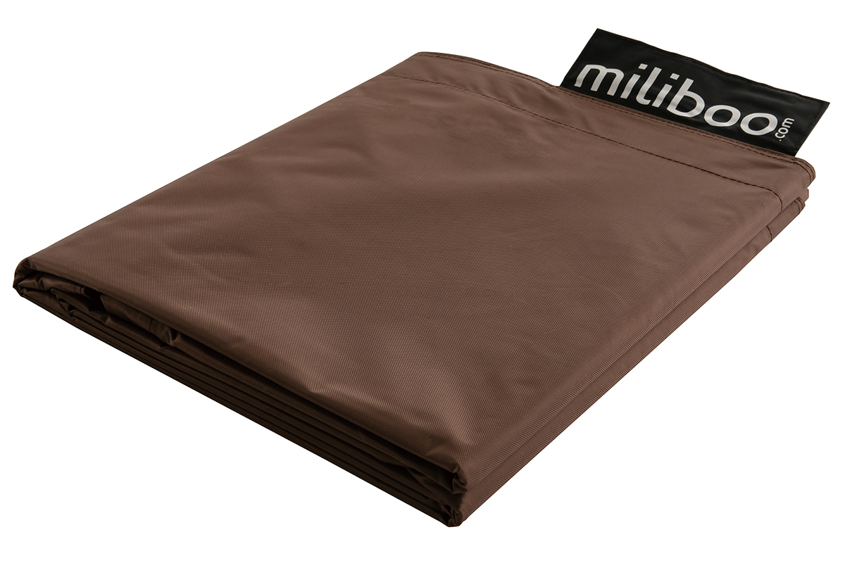 Funda de puff gigante marrn BIG MILIBAG