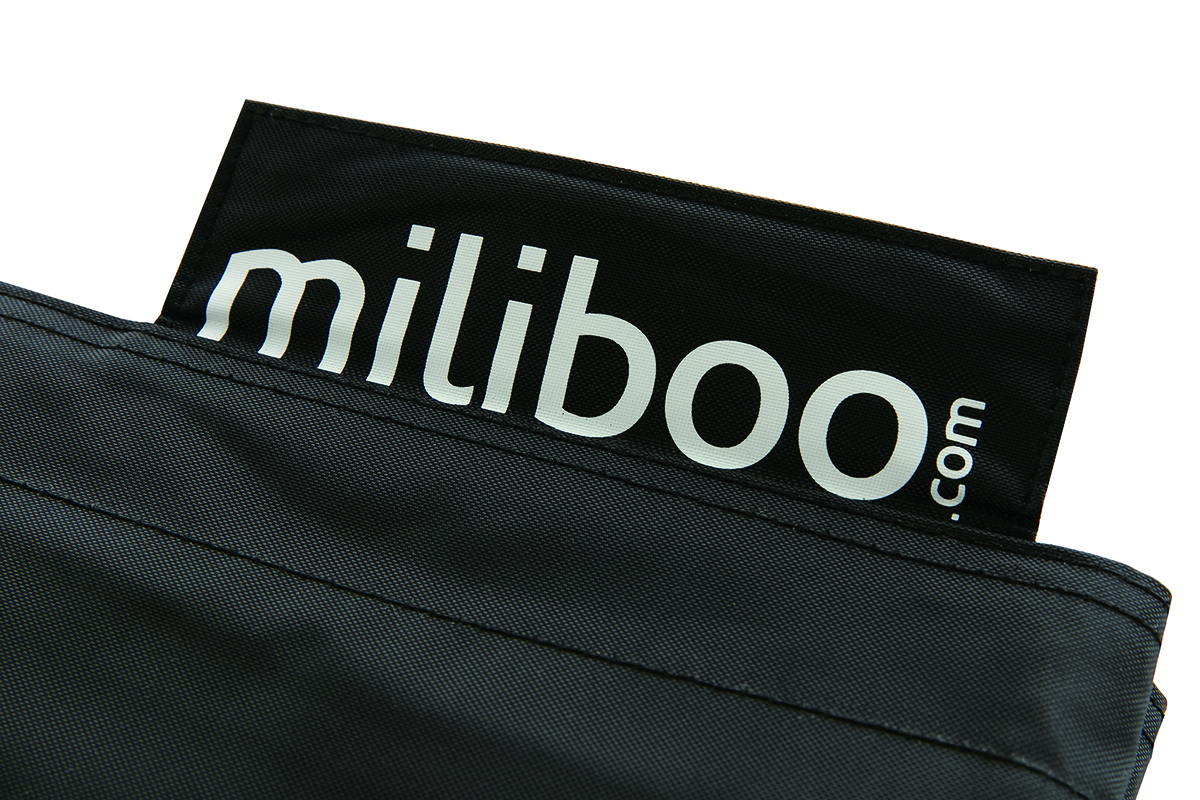 Funda de puff gigante negra BIG MILIBAG