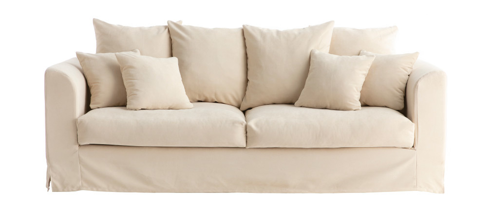 Funda de sofá de tela de color crudo FEVER HOUSSE
