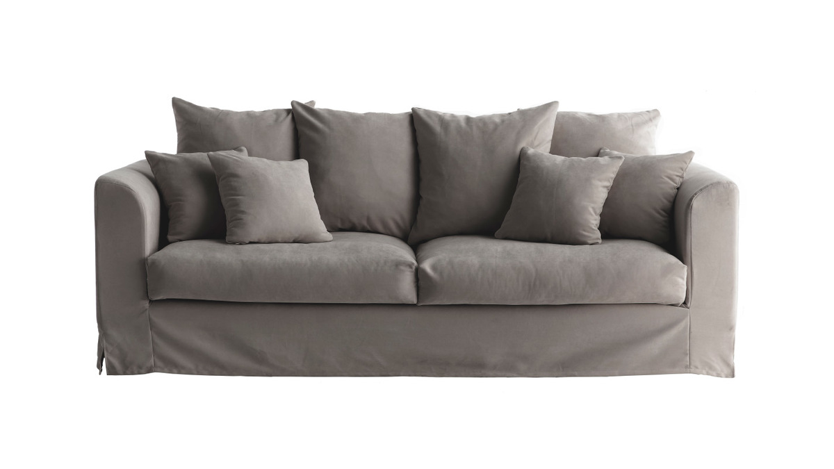 Funda de sof de tela de color gris oscuro FEVER HOUSSE